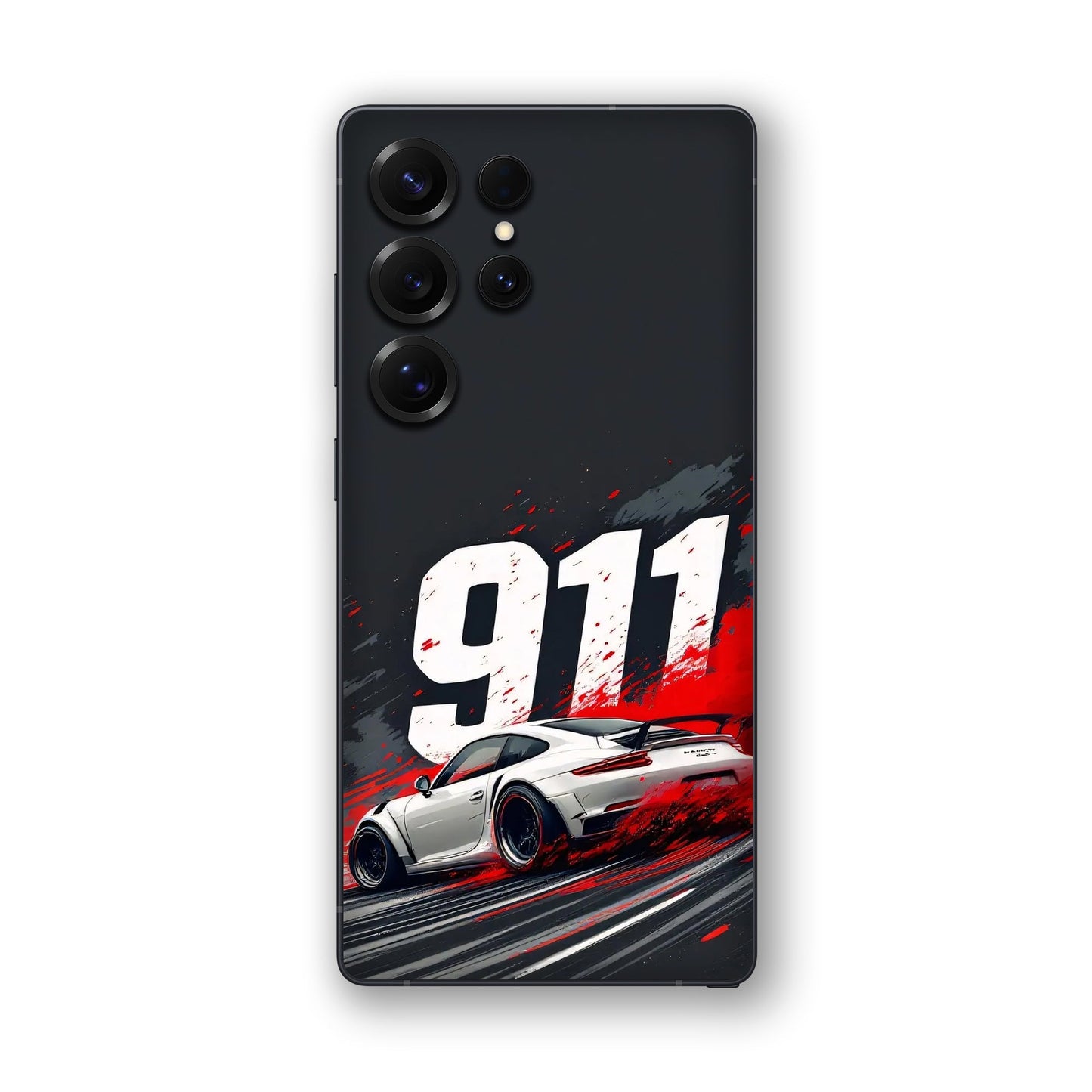 911 Drift Flash Crimson Mobile Skin