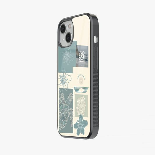 Boho Beach Vibes Abstract Glass Case