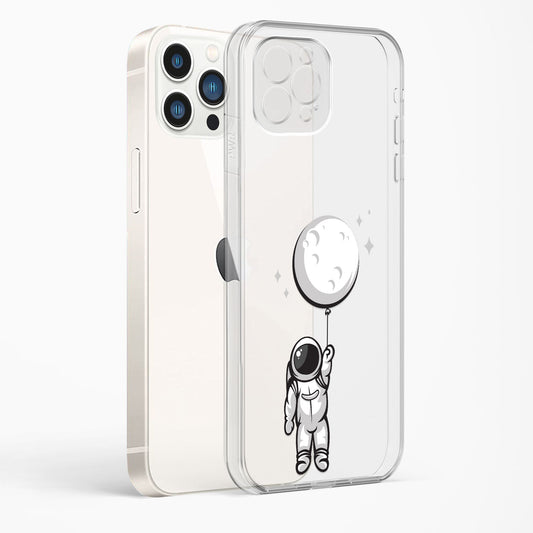 Astronaut Moon Balloon Clear Case