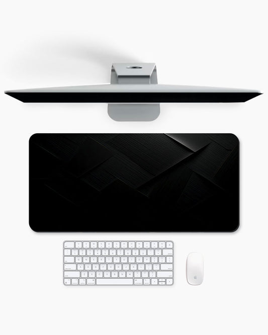 Black Carbon Texture Desk Mat