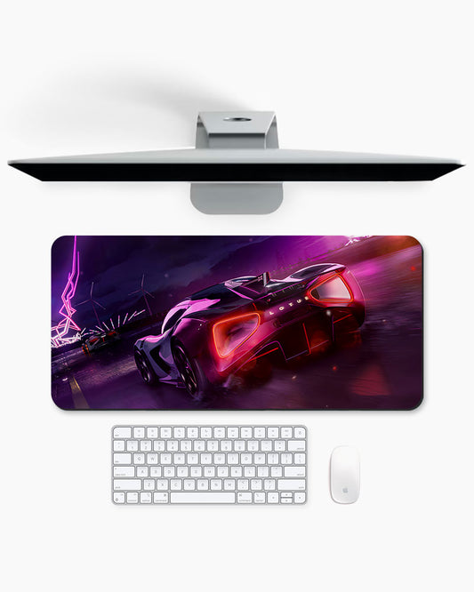 Neon Thunder Desk Mat