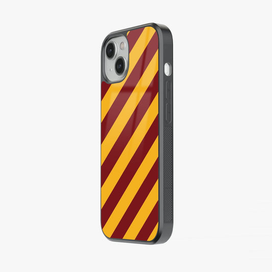 Gryffindor House Pride Stripes Glass Case