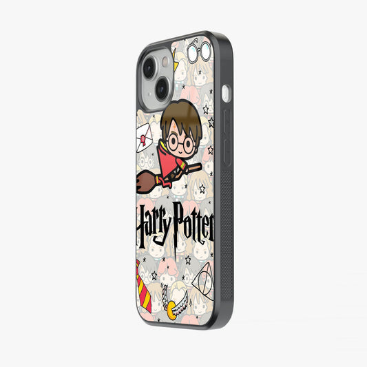 Chibi Harry Potter Magic Icons Glass Case