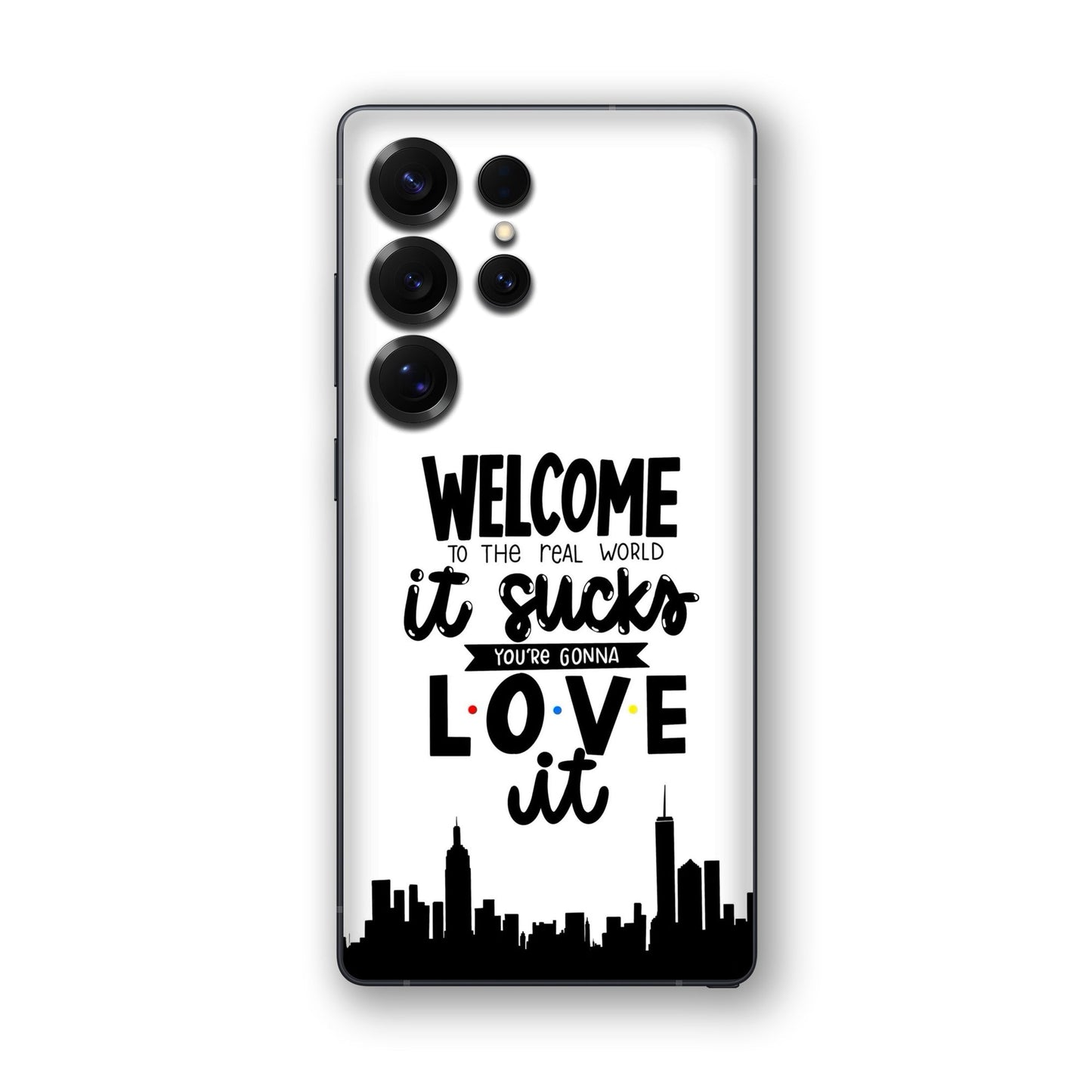 Real World NYC Quote Mobile Skin