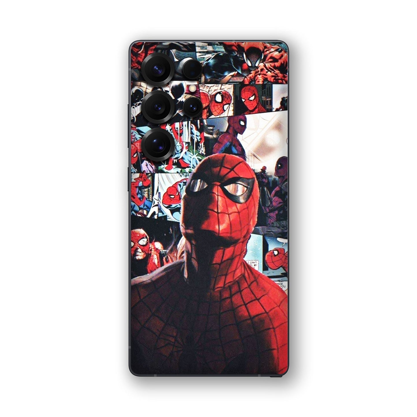 Vintage Spider Man Collage Mobile Skin