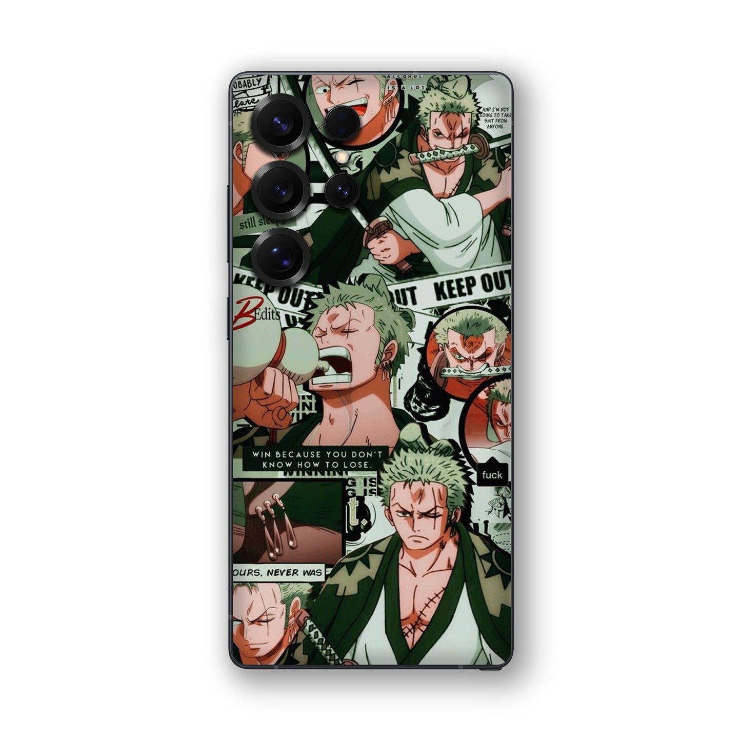 Zoro Attitude Collage Mobile Skin