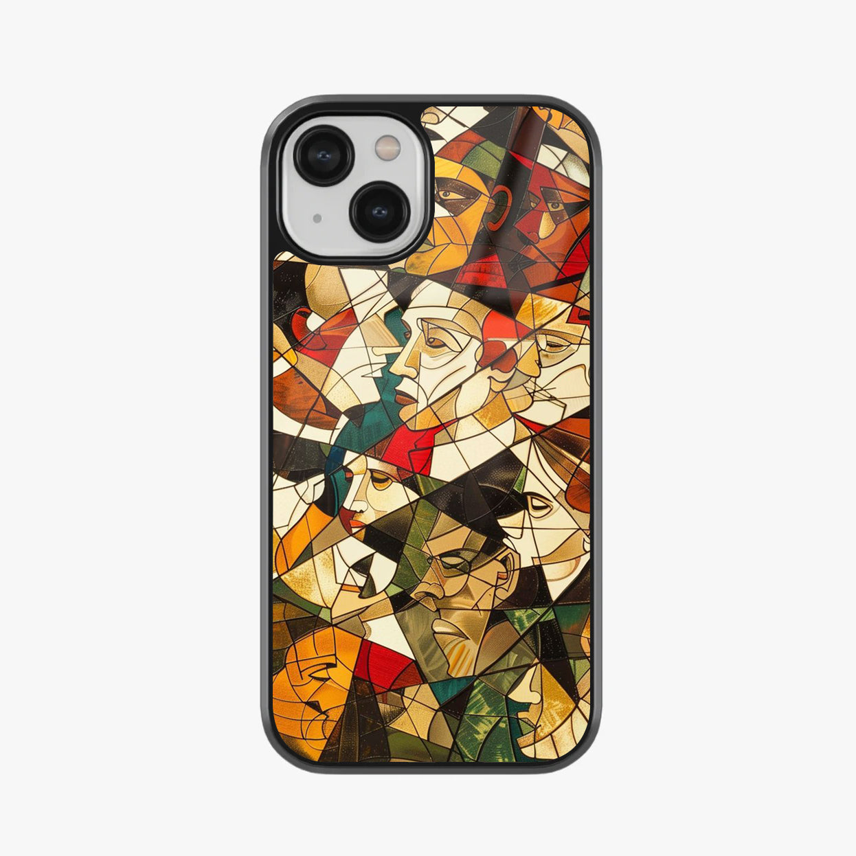 Abstract Mosaic Glass Case