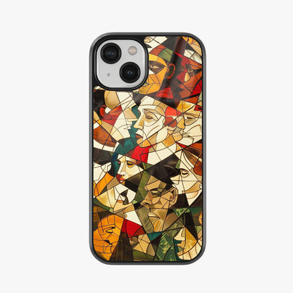 Abstract Mosaic Glass Case