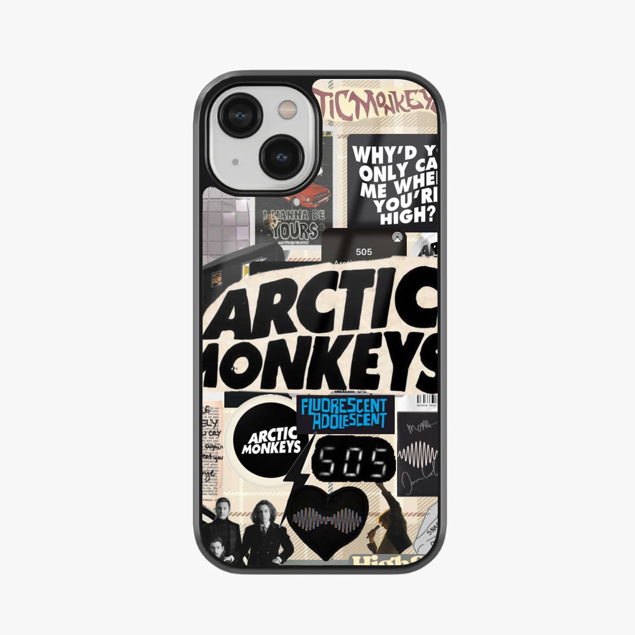 Arctic Monkeys Vibe Indie Rock Abstract Glass Case