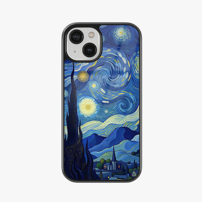 Nocturne in Swirl Blue Glass Case
