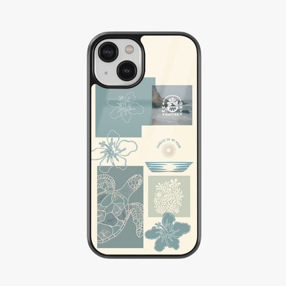 Boho Beach Vibes Abstract Glass Case