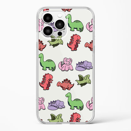 Dinosaur Pattern Clear Case