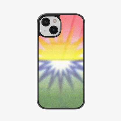 Dual Spectrum Sunrise Abstract Glass Case