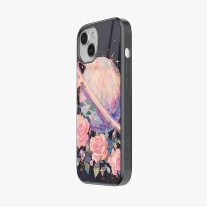 Pastel Planet & Rose Garden Abstract Glass Case