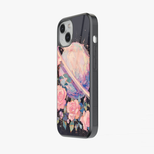 Pastel Planet & Rose Garden Abstract Glass Case