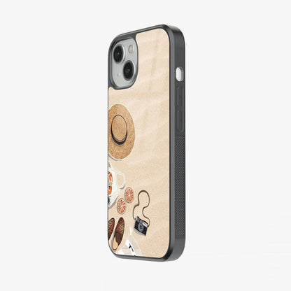 Sunkissed Getaway Minimal Beach Day Abstract Glass Case