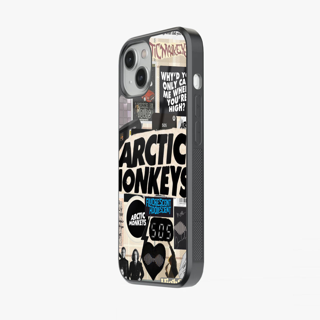 Arctic Monkeys Vibe Indie Rock Abstract Glass Case
