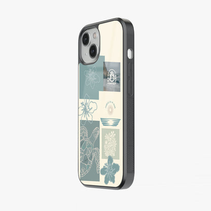 Boho Beach Vibes Abstract Glass Case