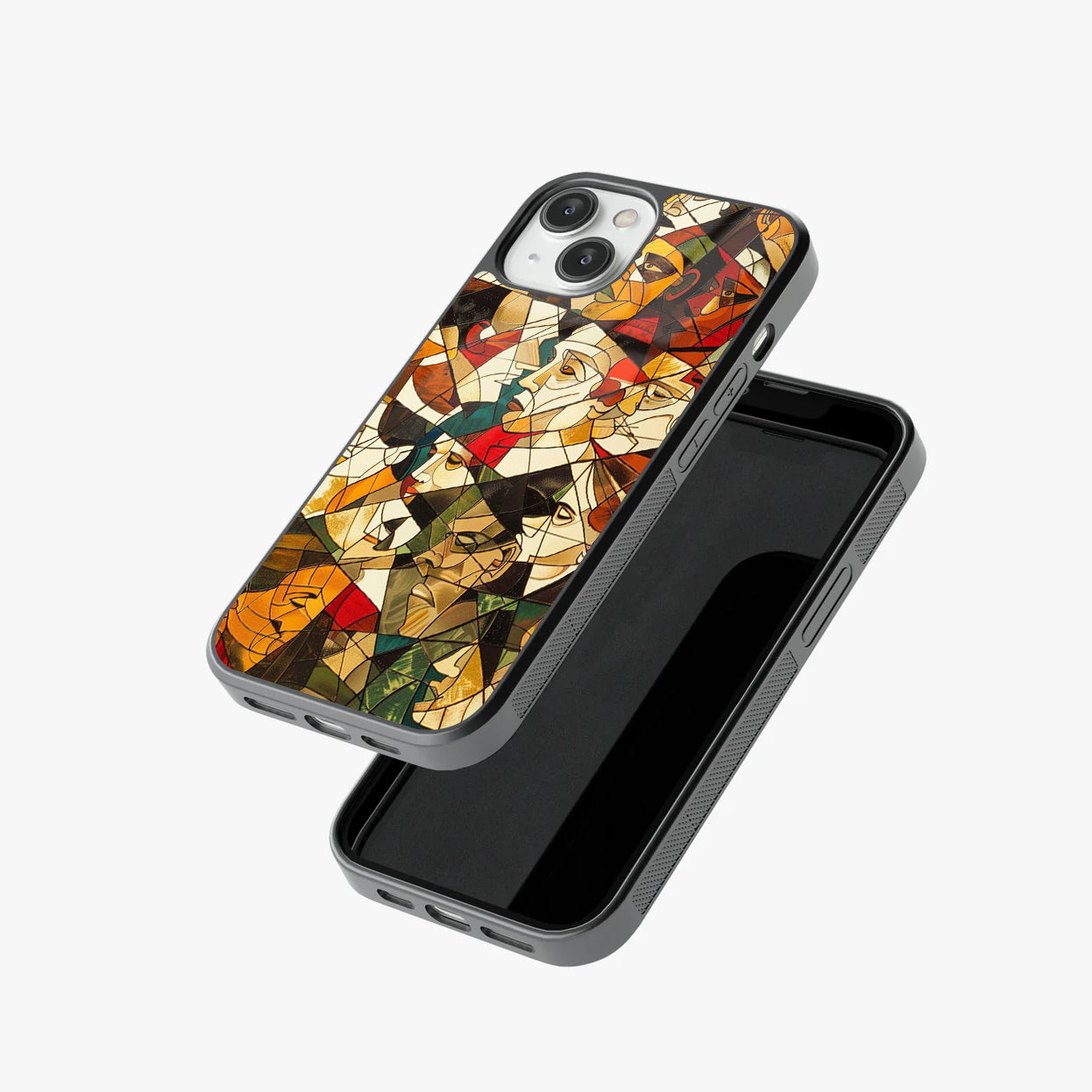 Abstract Mosaic Glass Case