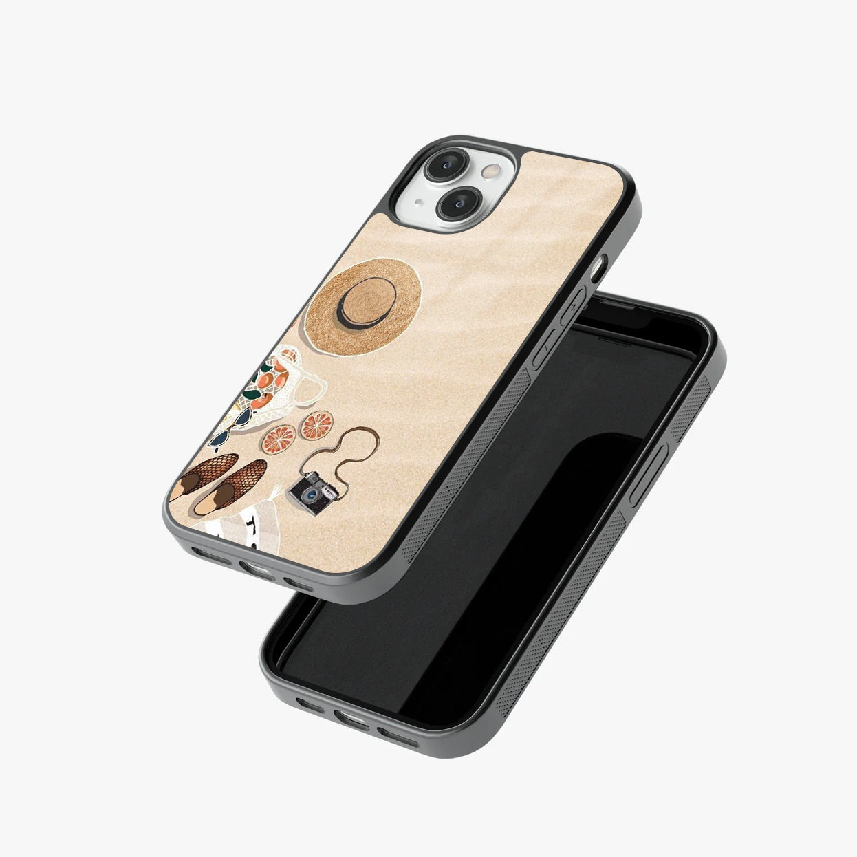 Sunkissed Getaway Minimal Beach Day Abstract Glass Case