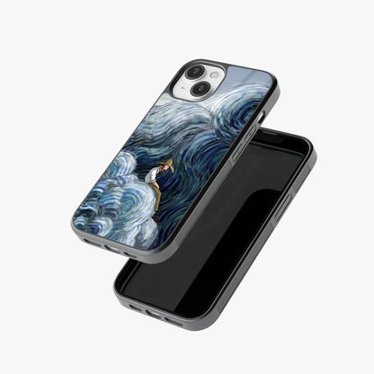 The Thinker in the Storm Abstract Glass Case