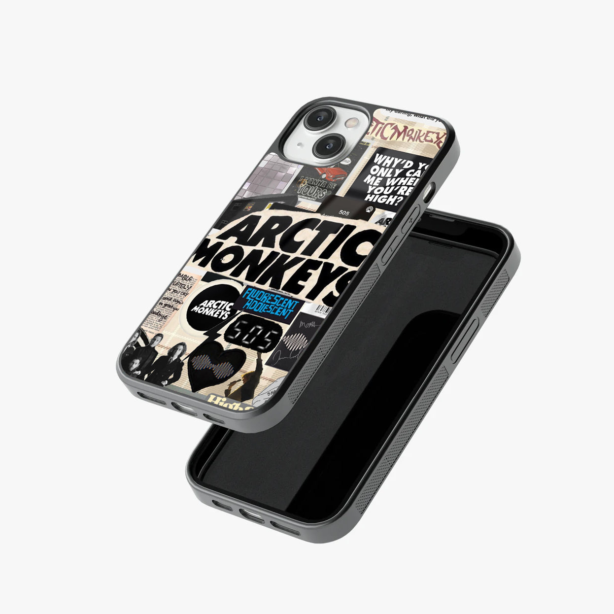 Arctic Monkeys Vibe Indie Rock Abstract Glass Case