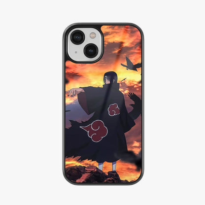 Itachi Uchiha Sunset Glass Case