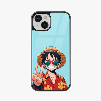Luffy Summer Vibes Glass Case