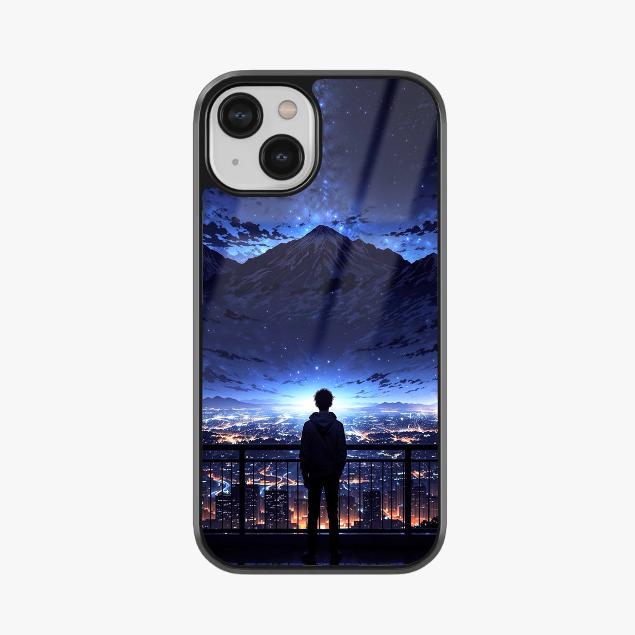 Starry Cityscape Glass Case