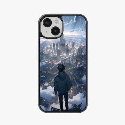 Futuristic Skyline Glass Case