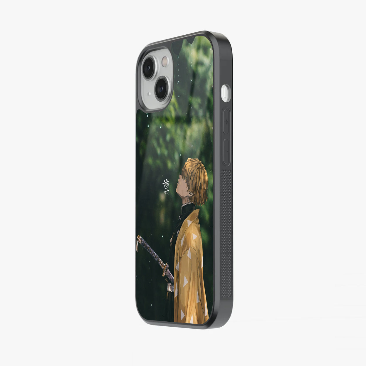 Zenitsu in the Rain Silent Thunder Glass Case