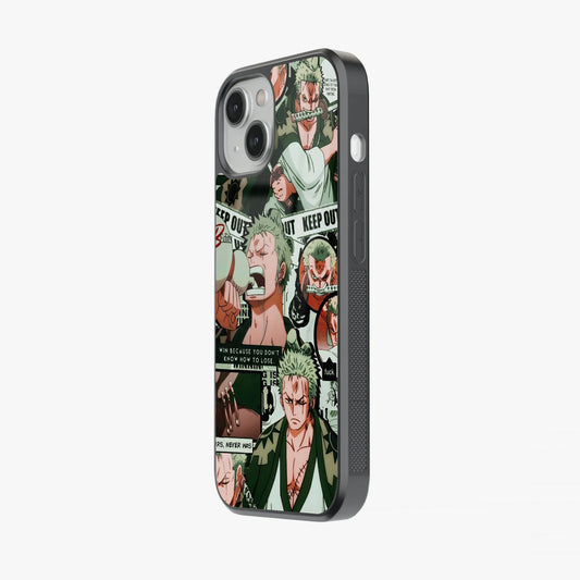 Zoro Attitude Collage Glass Case