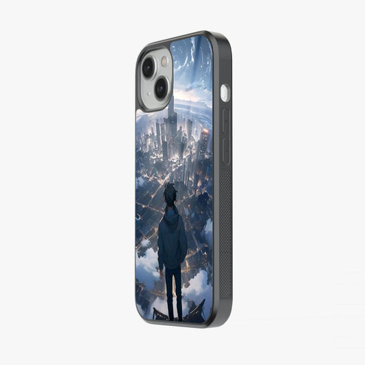 Futuristic Skyline Glass Case