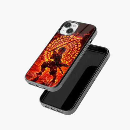Hinokami Tanjiro Demon Slayer Flame Art Glass Case