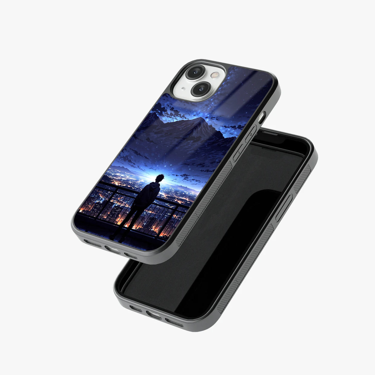 Starry Cityscape Glass Case