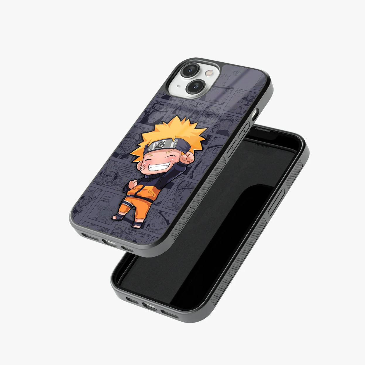 Cute Ghibi Naruto Glass Case