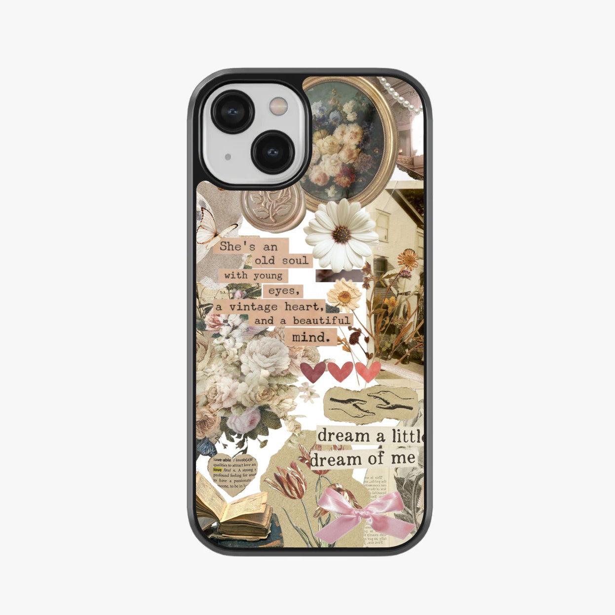 Old Soul Dream Collage Glass Case