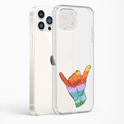 Groovy Aloha Shaka Gesture Sign Clear Case