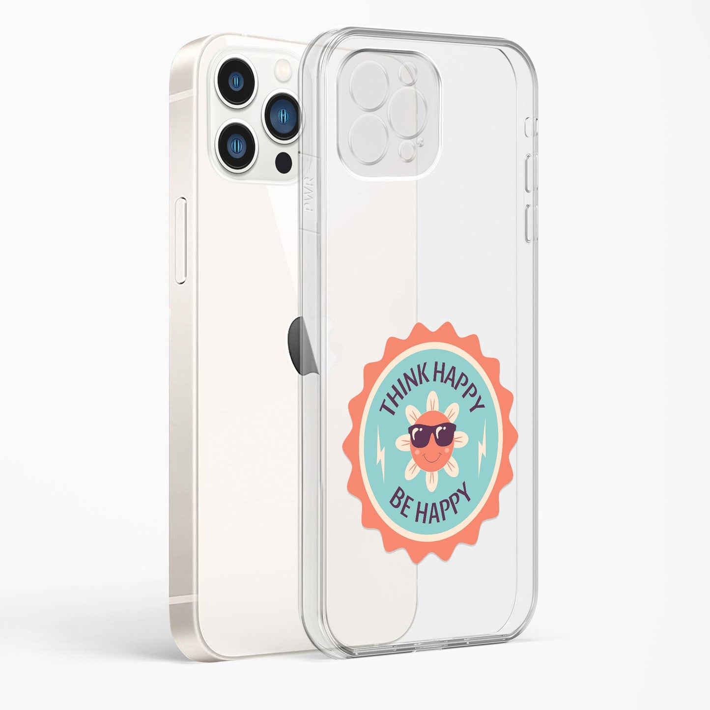 Think Happy Be Happy Clear Case