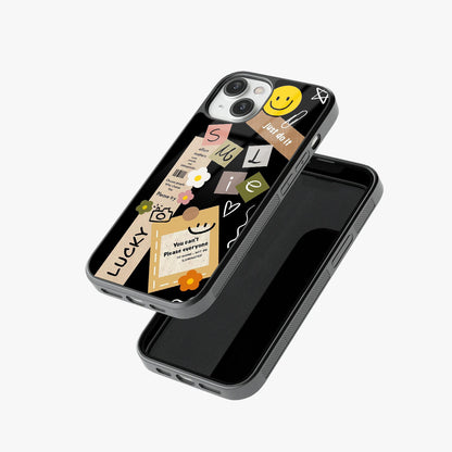 Positive Vibes Aesthetic Glass Case