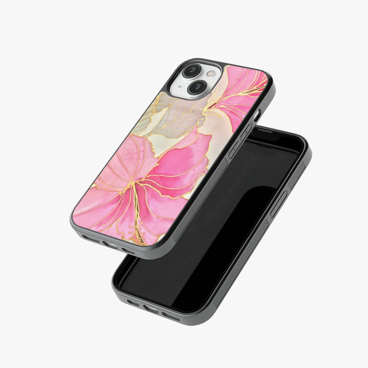 Elegant Watercolor Aesthetic Glass Case