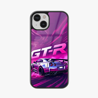 Nissan GT-R Supercar Drift Purple Design Glass Case