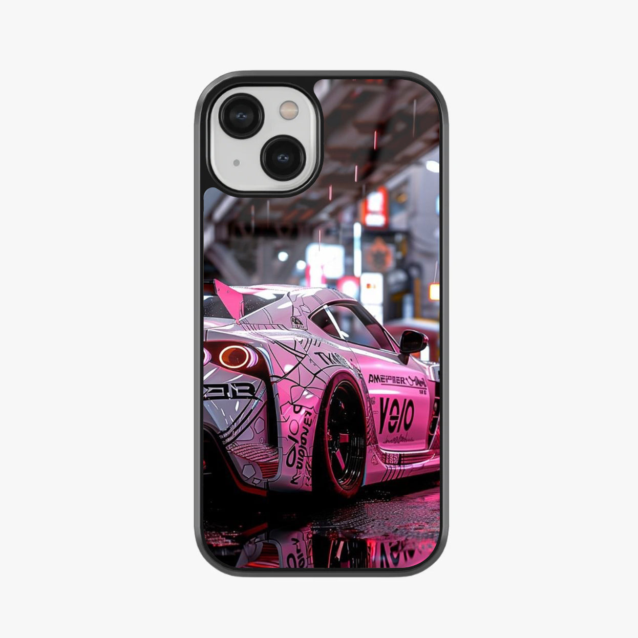 Nissan GT-R JDM Tokyo Night Neon Glass Case