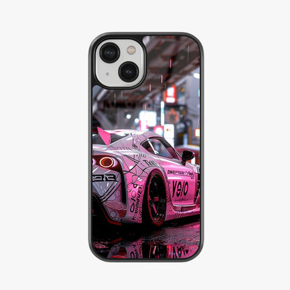 Nissan GT-R JDM Tokyo Night Neon Glass Case