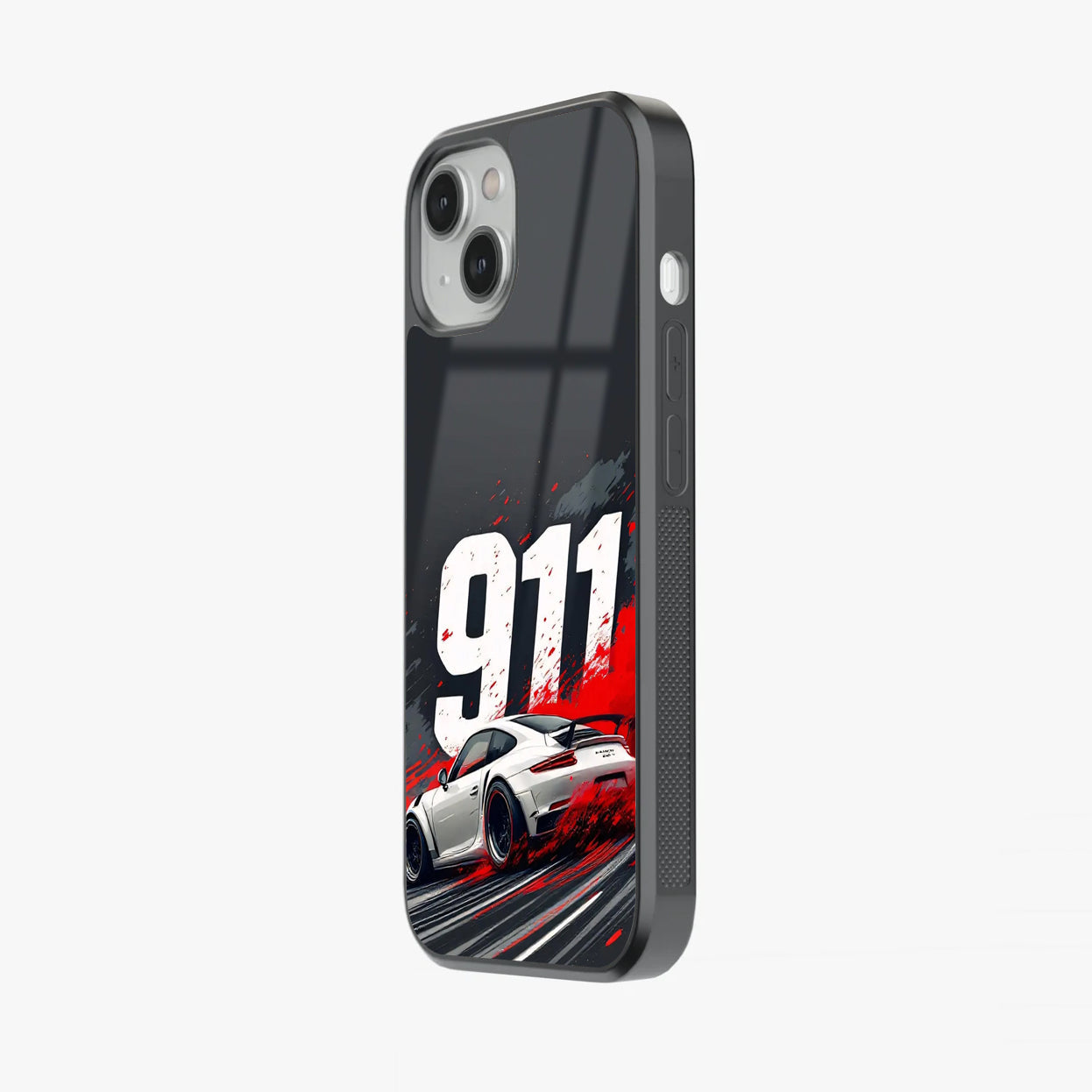 911 Drift Flash Crimson Glass Case