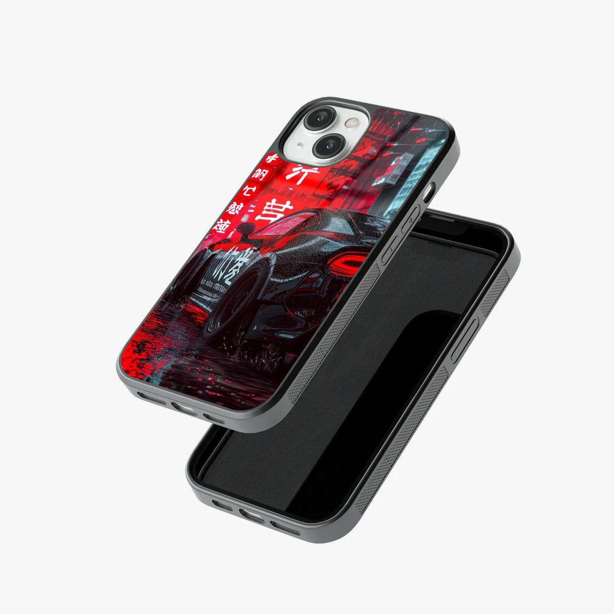 Neon Drift Phantom Glass Case