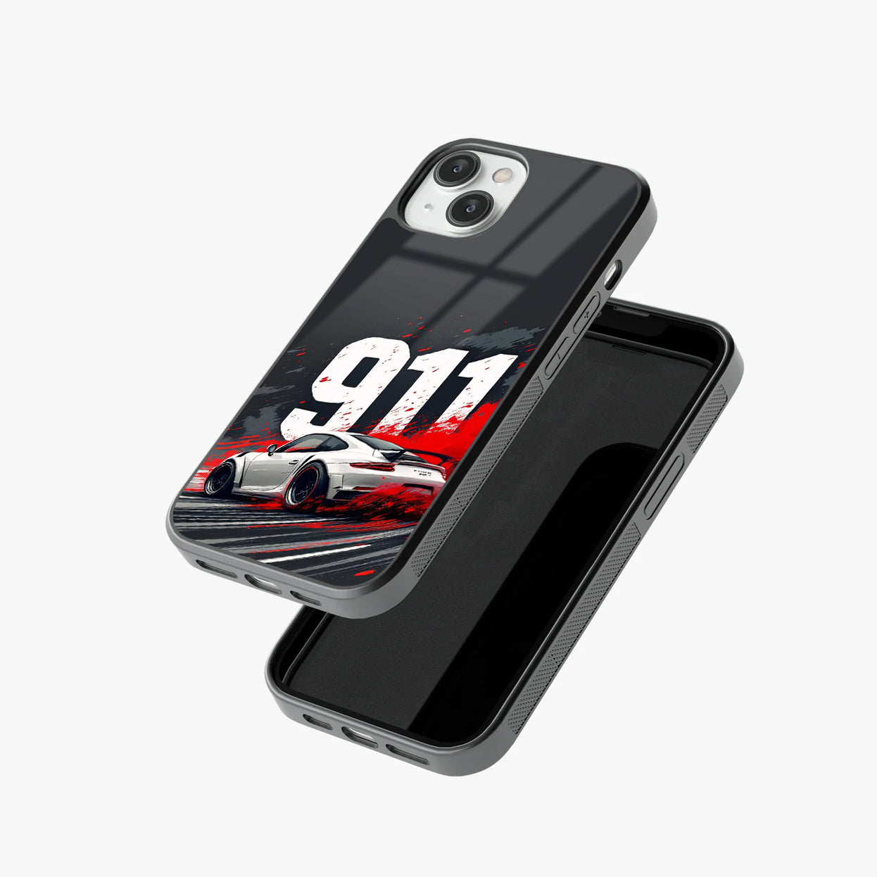 911 Drift Flash Crimson Glass Case