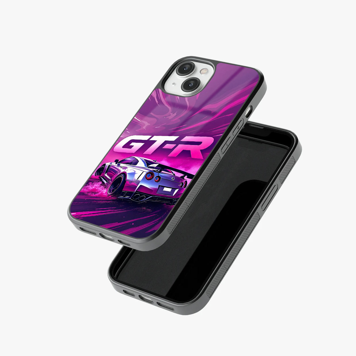 Nissan GT-R Supercar Drift Purple Design Glass Case