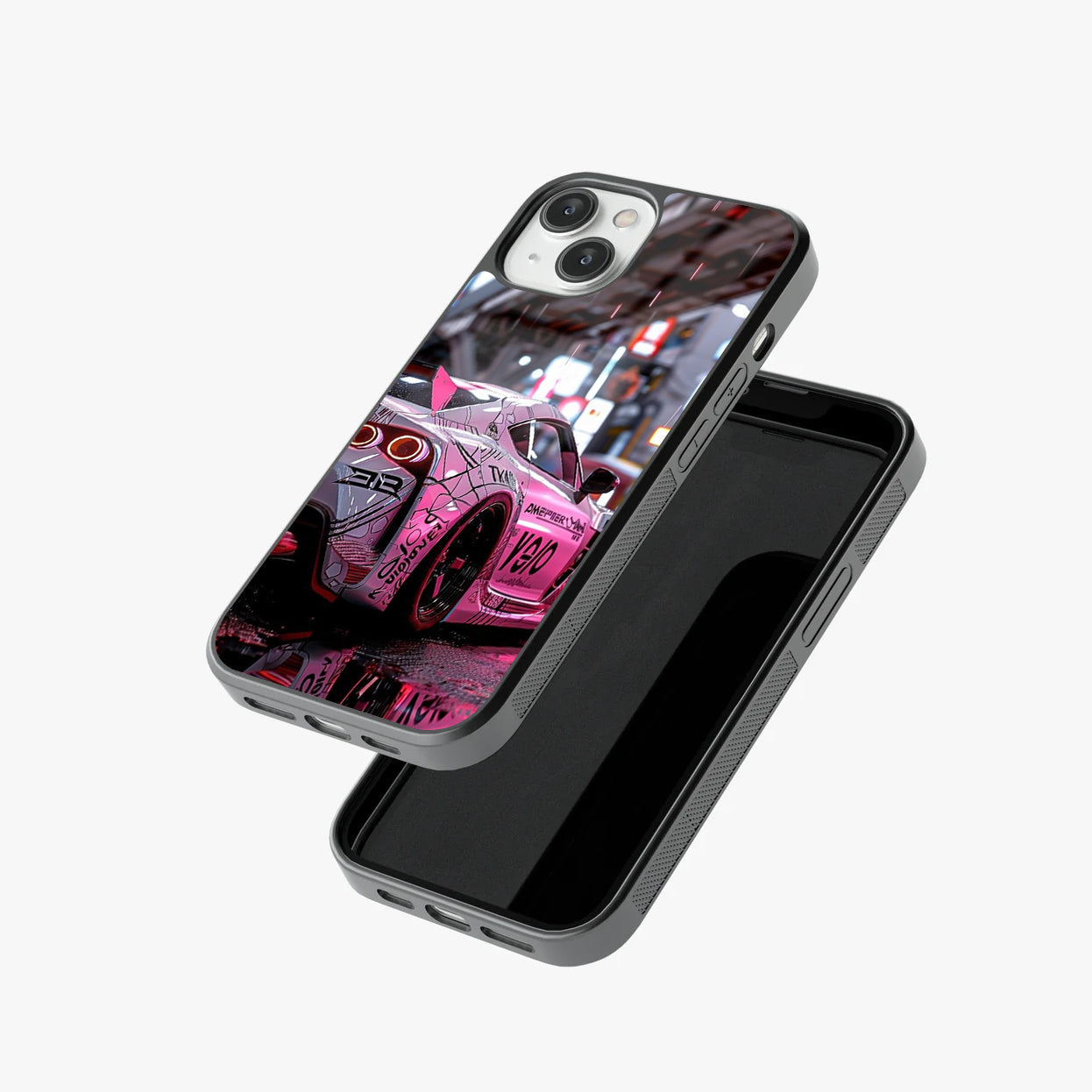 Nissan GT-R JDM Tokyo Night Neon Glass Case