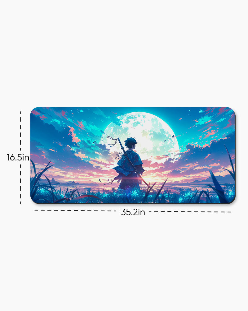 Anime Moon Landscape Desk Mat